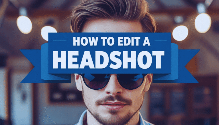 how to edit a headshot