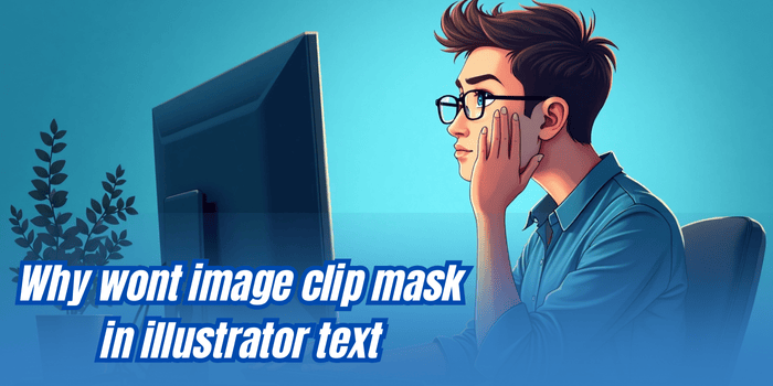 Why wont image clip mask in illustrator text