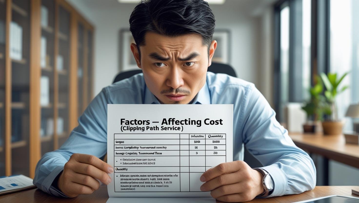 Factors Affecting Cost (Clipping path service)